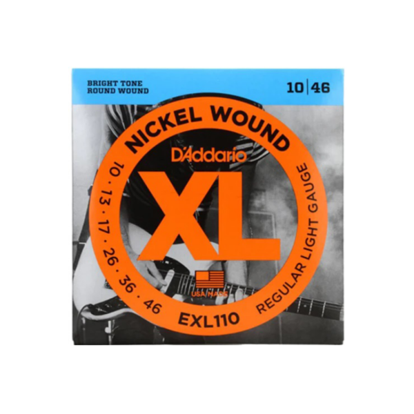 Cuerdas D'Addario EXL 110 para guitarra eléctrica Calibre 10-46