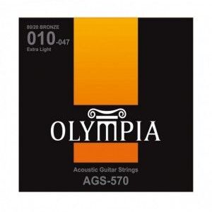 Set Cuerdas Para Guitarra Acústica Bronze Olympia Ags-570