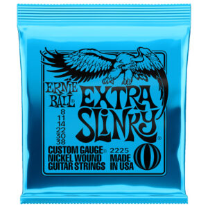 Cuerdas Ernie Ball para guitarra eléctrica de Cal 8-38.